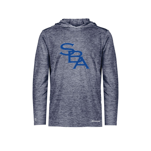 [FOLHCGNV-AS-LOGO2] Decker Men's Charge Hoodie (Adult S, Navy, Logo 2)